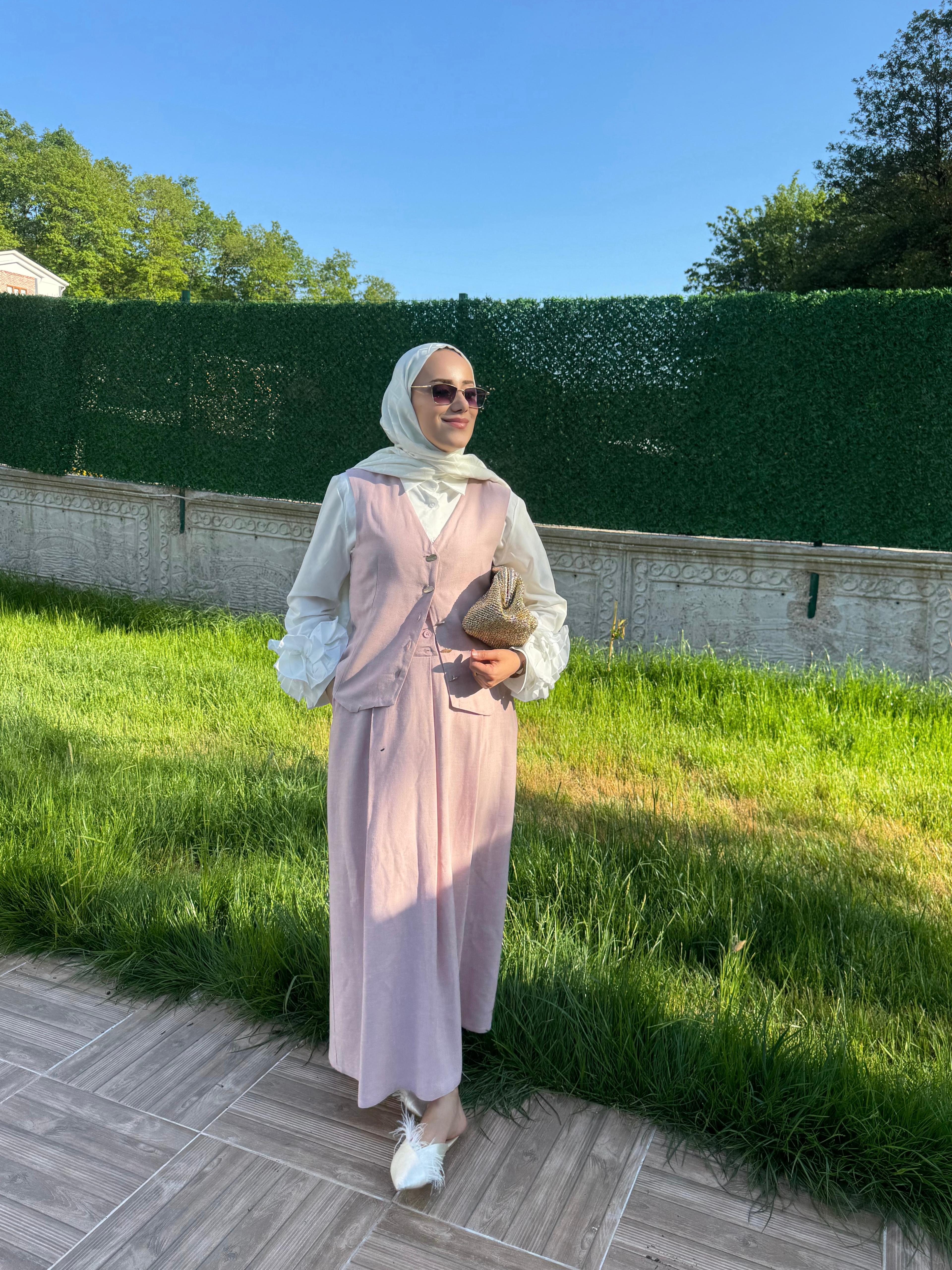 LİNA TAKIM PUDRA PEMBESİ