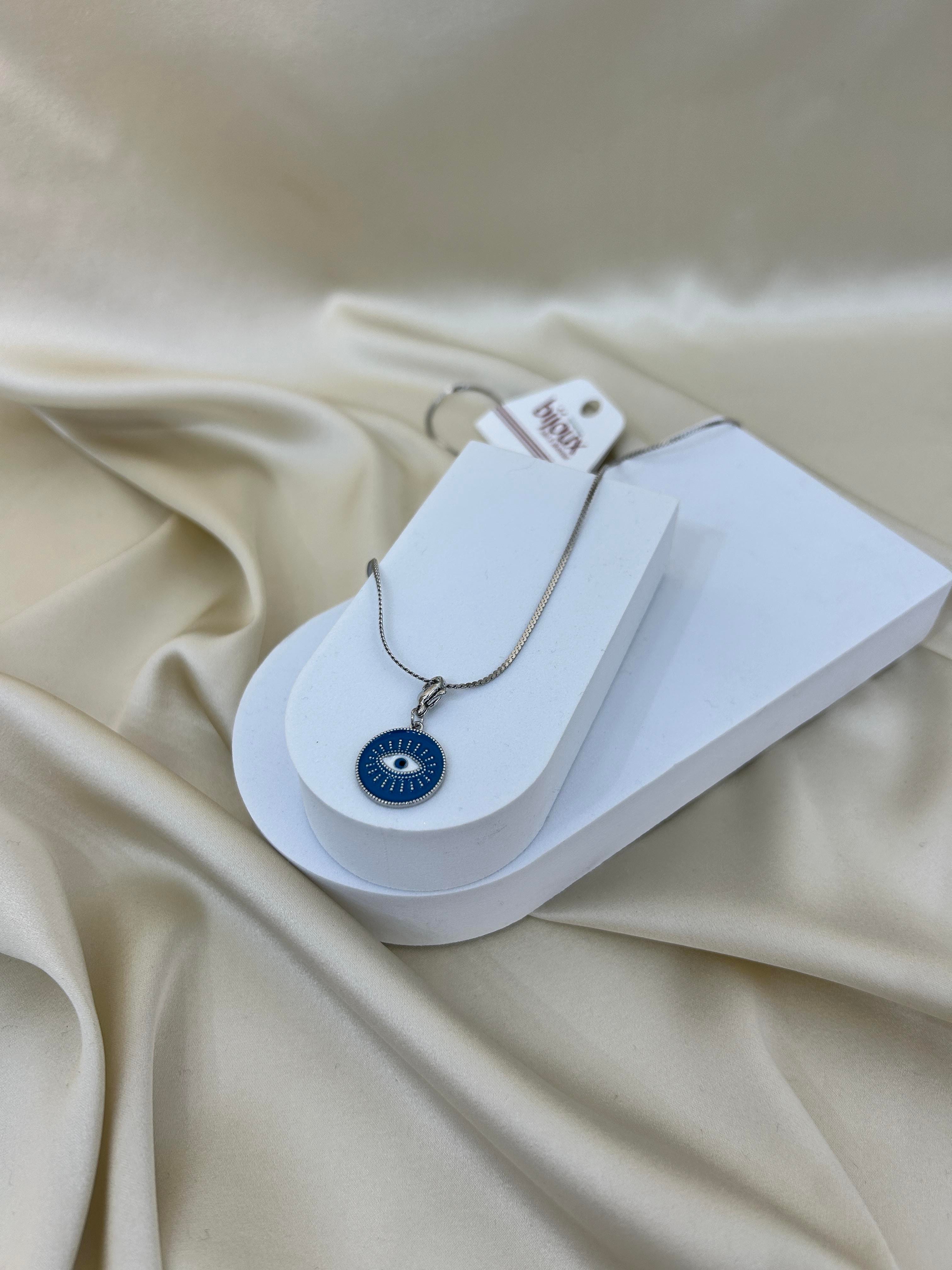 Silver Mavi Göz Kolye