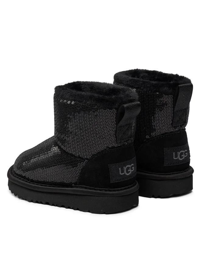 UGG Classic Mini Mirror Ball Çocuk Botu - Siyah