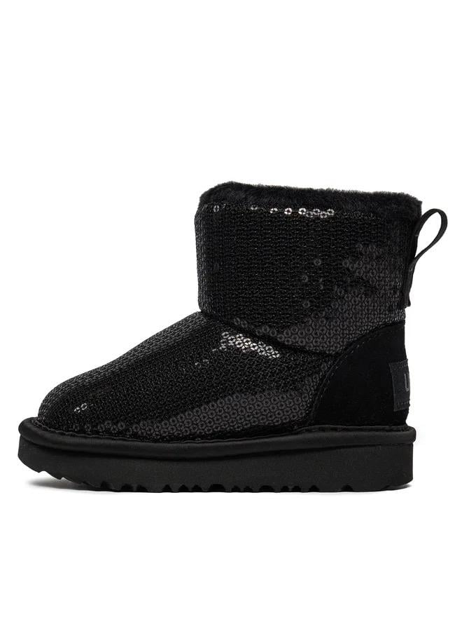 UGG Classic Mini Mirror Ball Çocuk Botu - Siyah