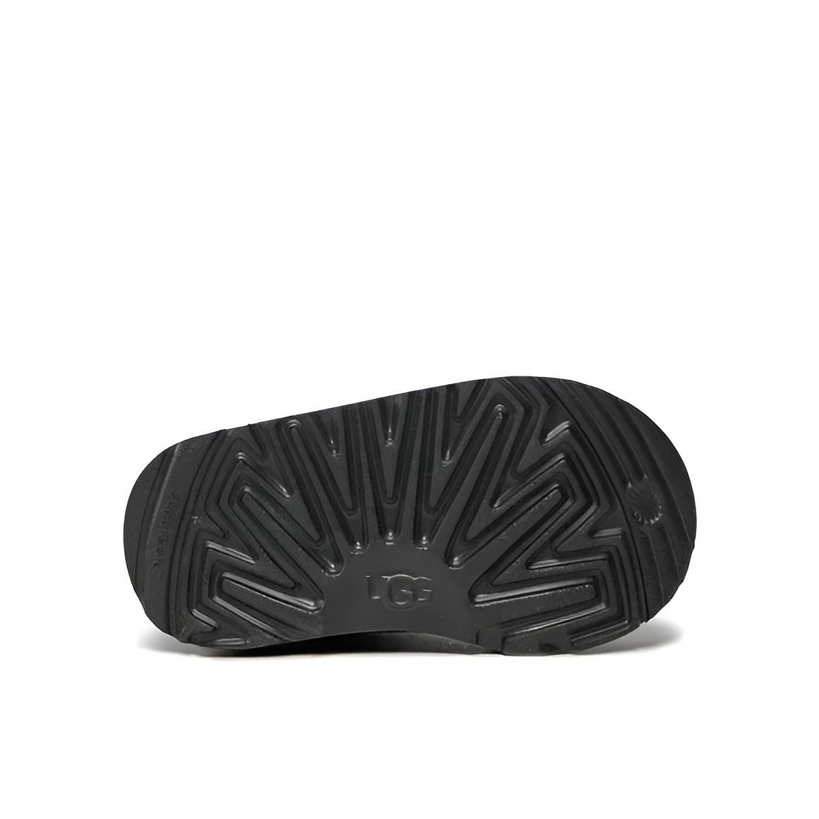 UGG Mini Fermuarlı Logo Çocuk Botu – Siyah