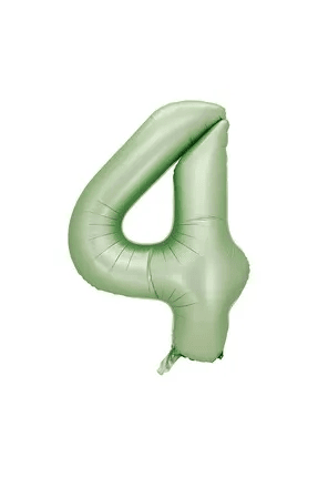 4 Yaş Rakam Folyo Balon Yeşil 40 inc