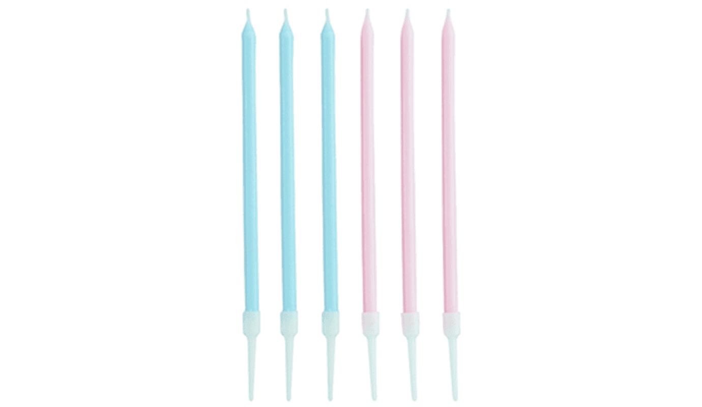 Makaron Pembe Makaron Mavi 6 lı