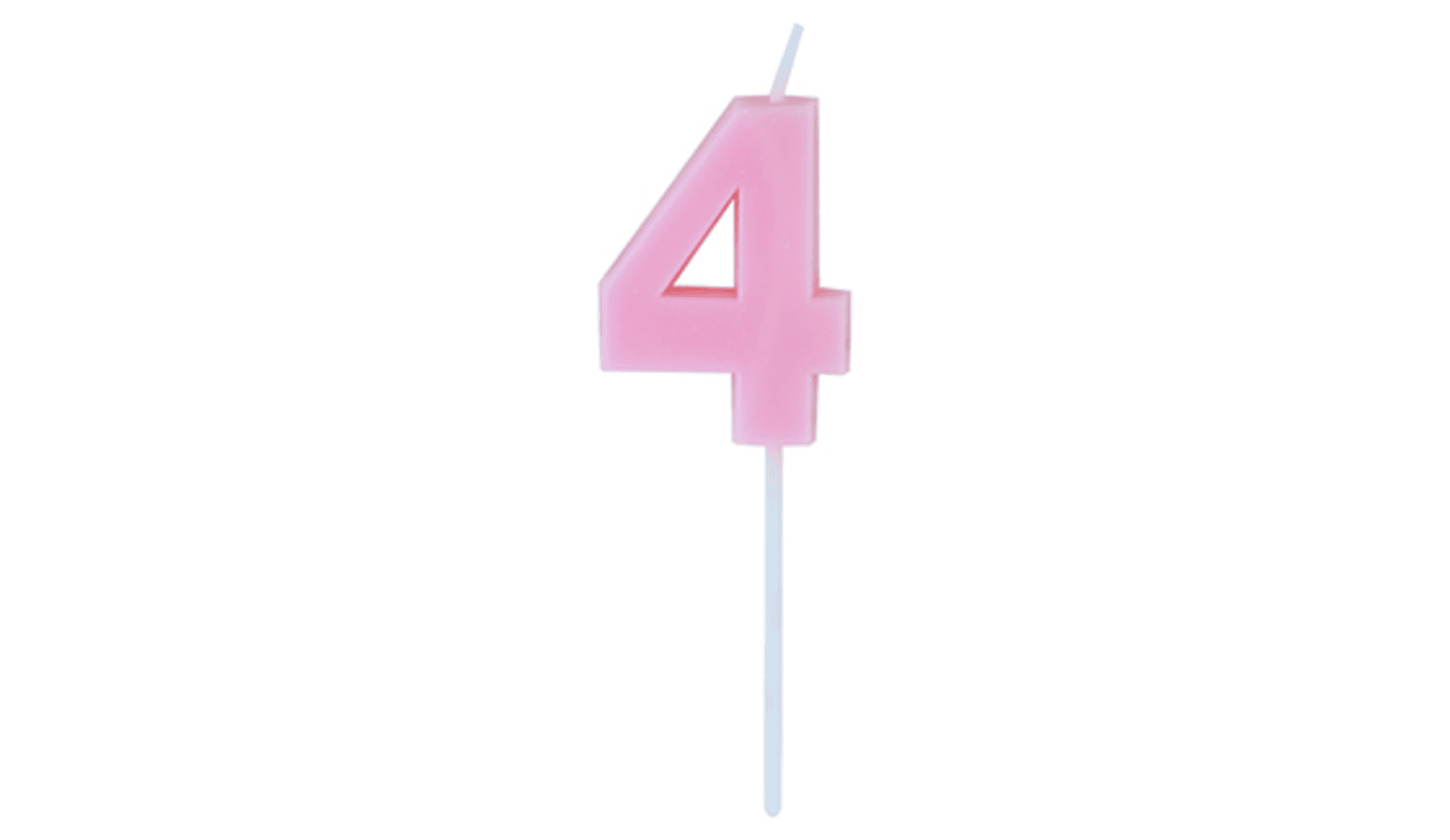 Rakam 4 Pudra Pembe