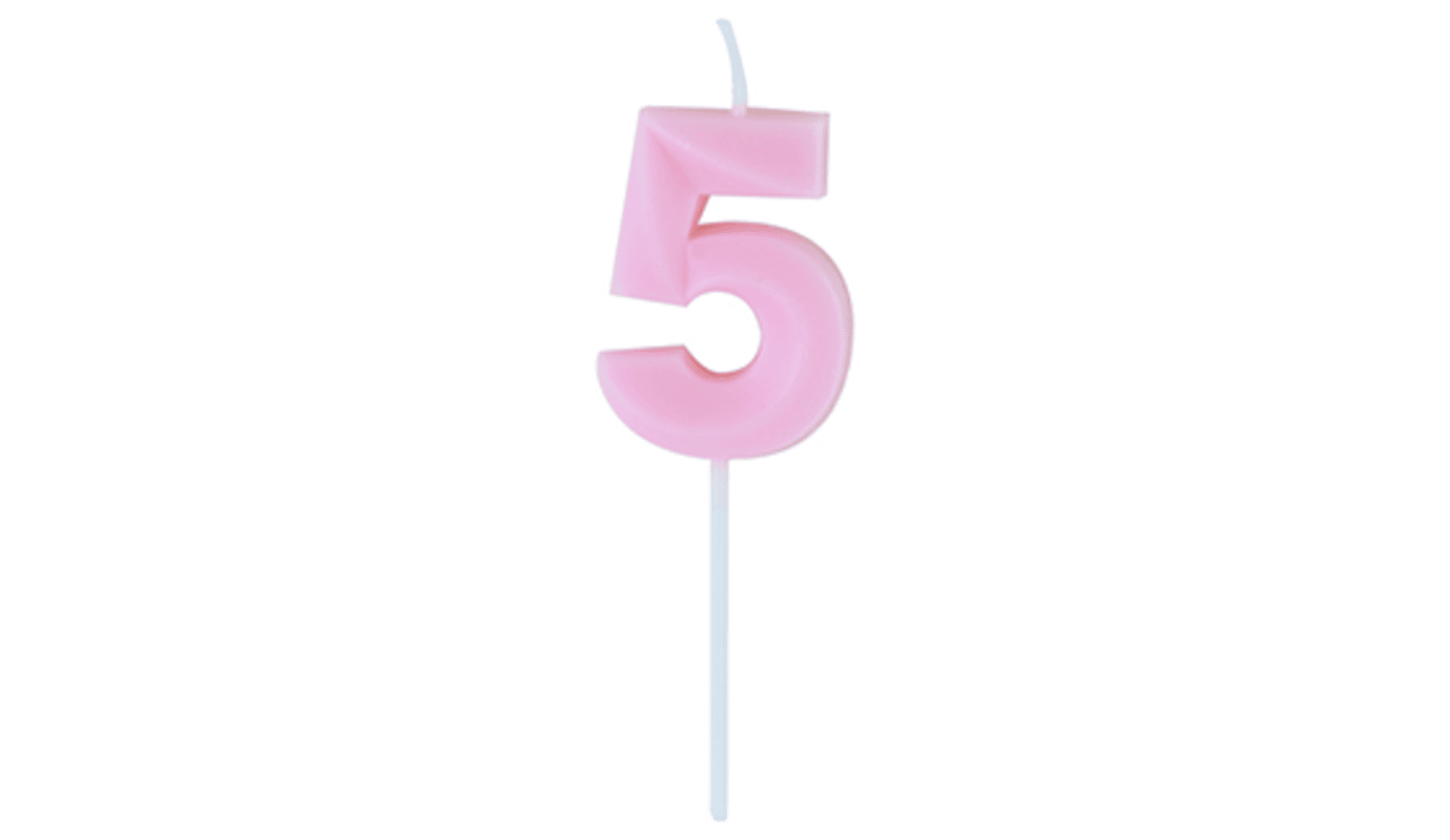 Rakam 5 Pudra Pembe