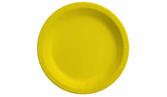 Sarı Karton Tabak 23 cm 8 li Paket