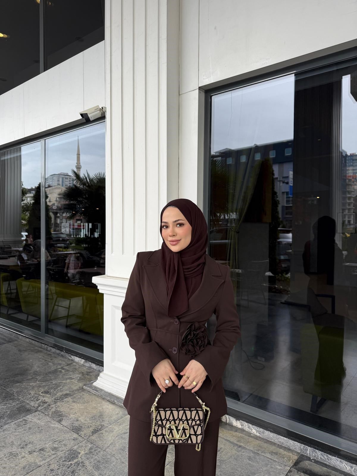 Alara takım kahverengi
