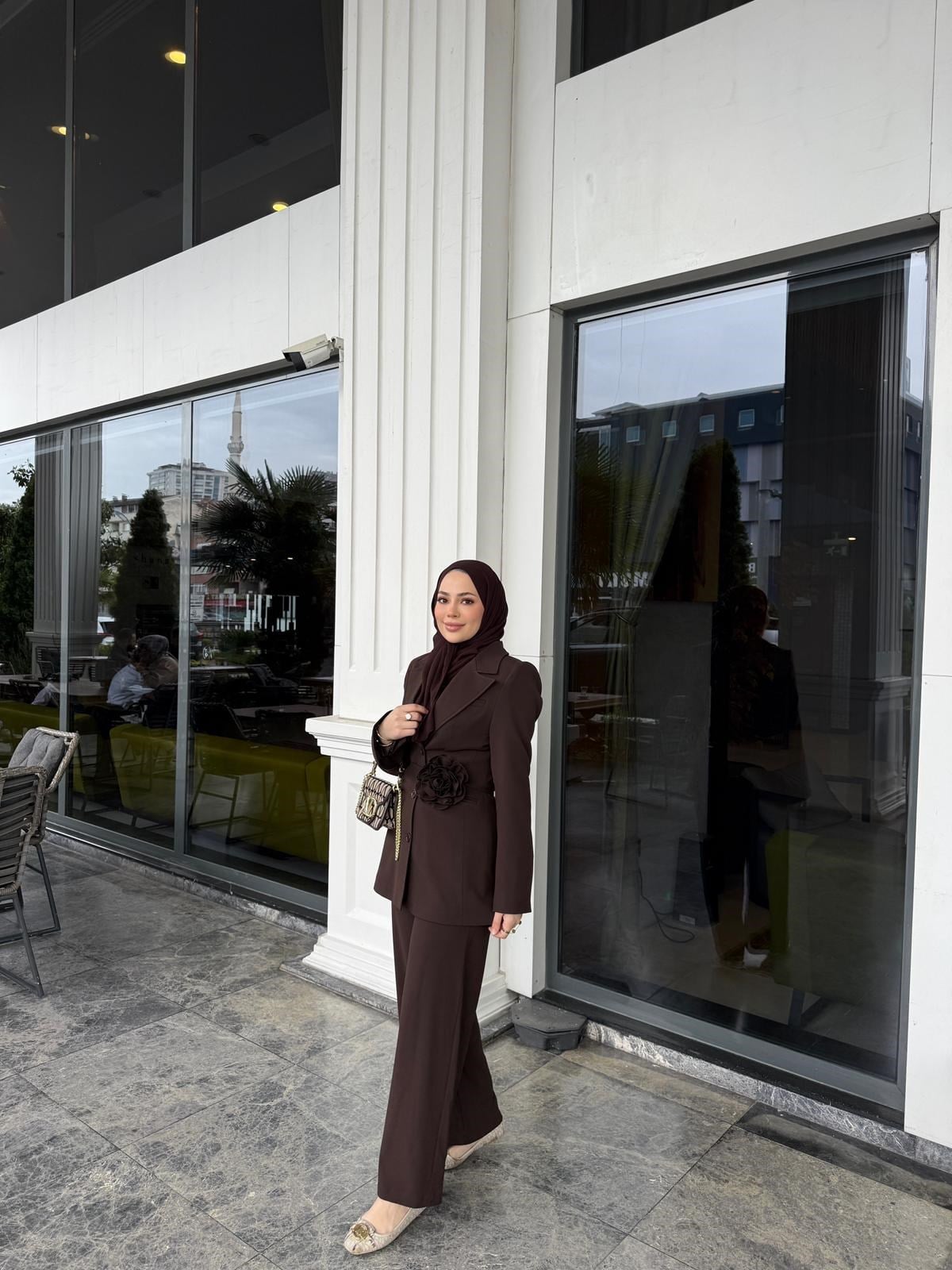 Alara takım kahverengi