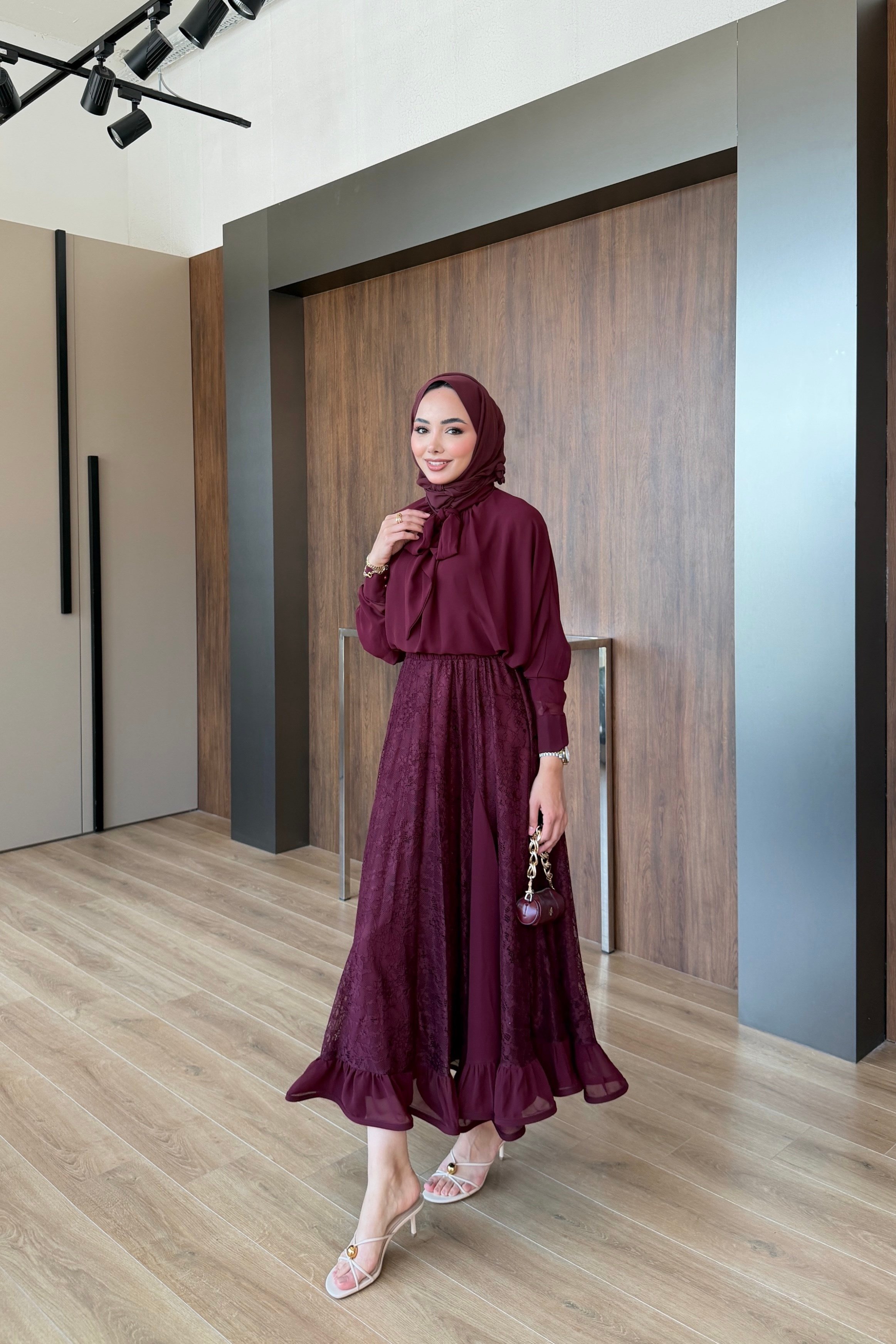 Biray Etekli Takım Bordo