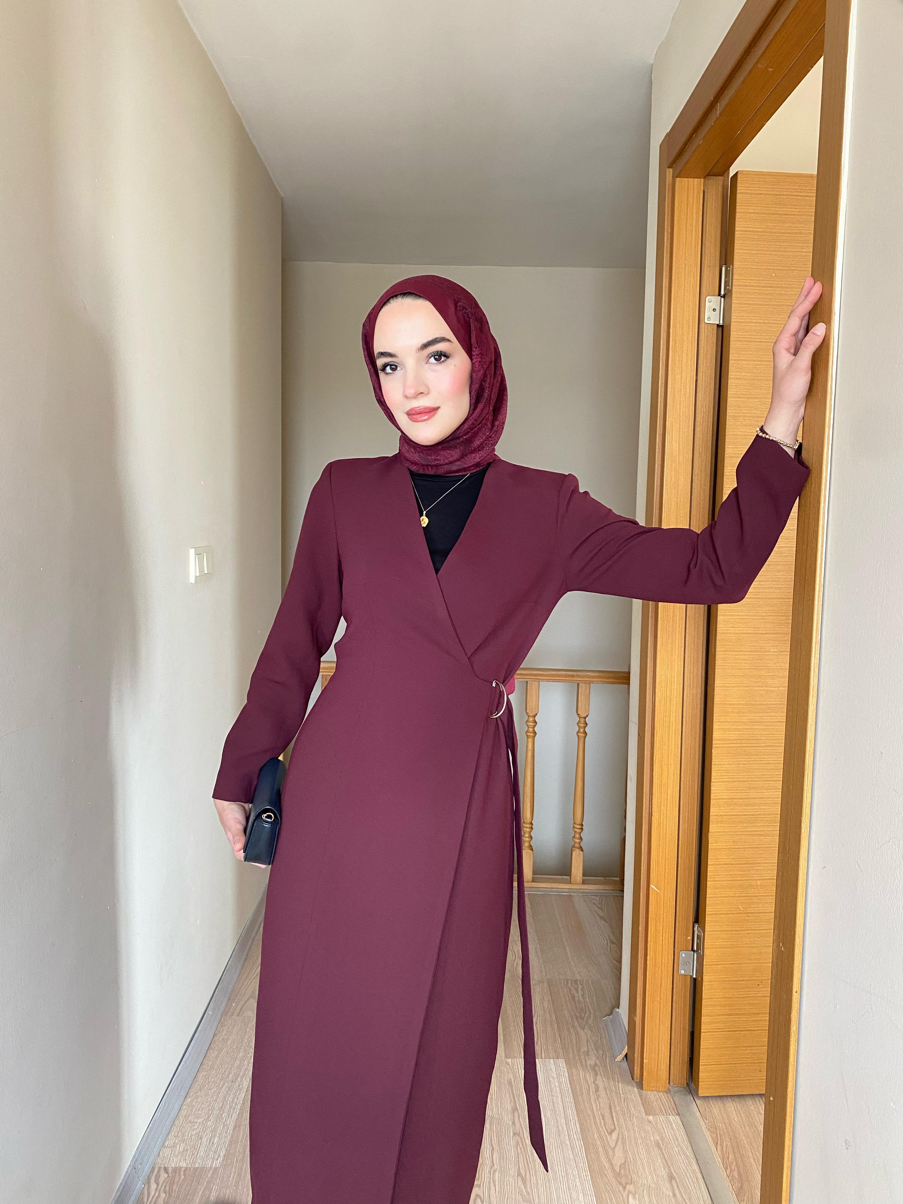 Classy Elbise Bordo