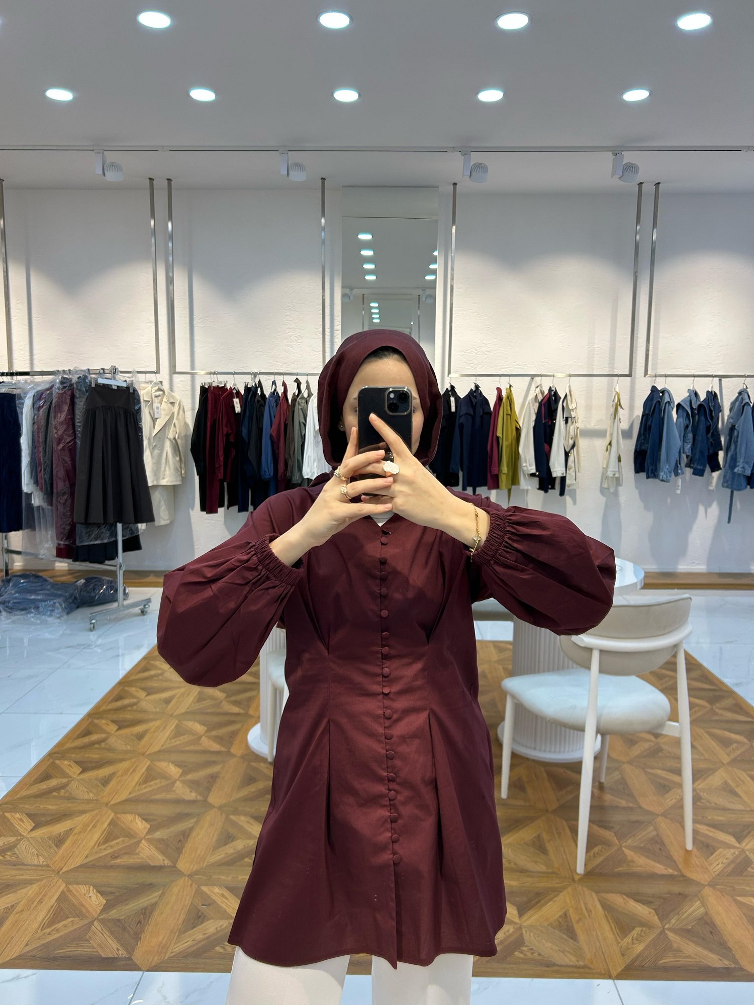 Giza Tunik Bordo