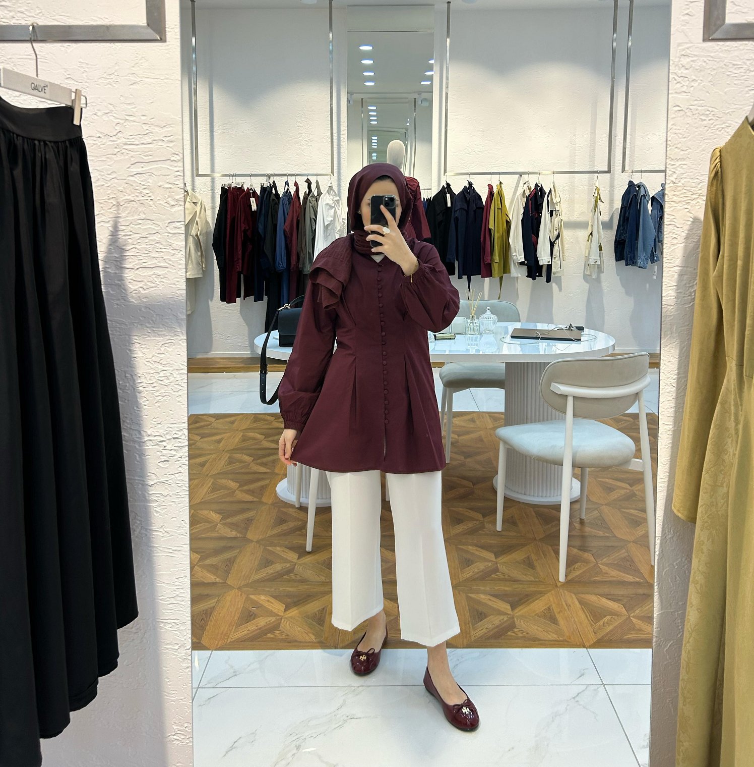 Giza Tunik Bordo