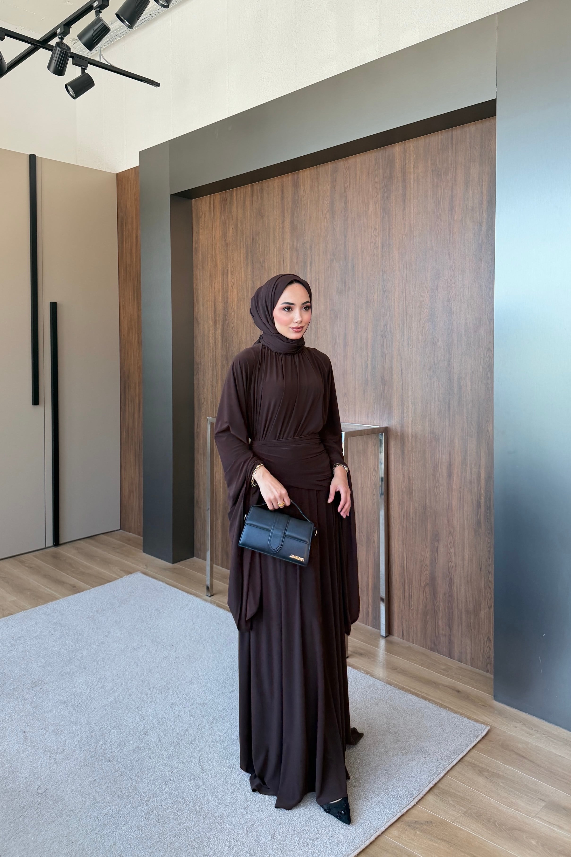 Liyana Sendy Elbise kahverengi