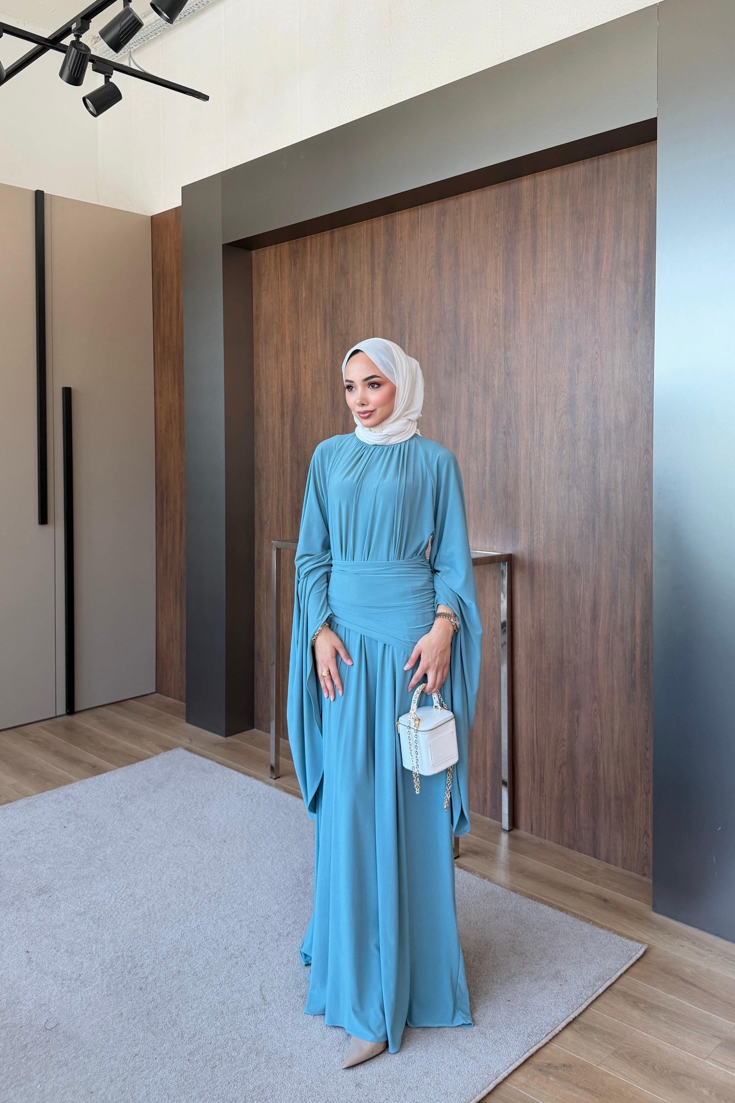 Liyana Sendy Elbise Mavi