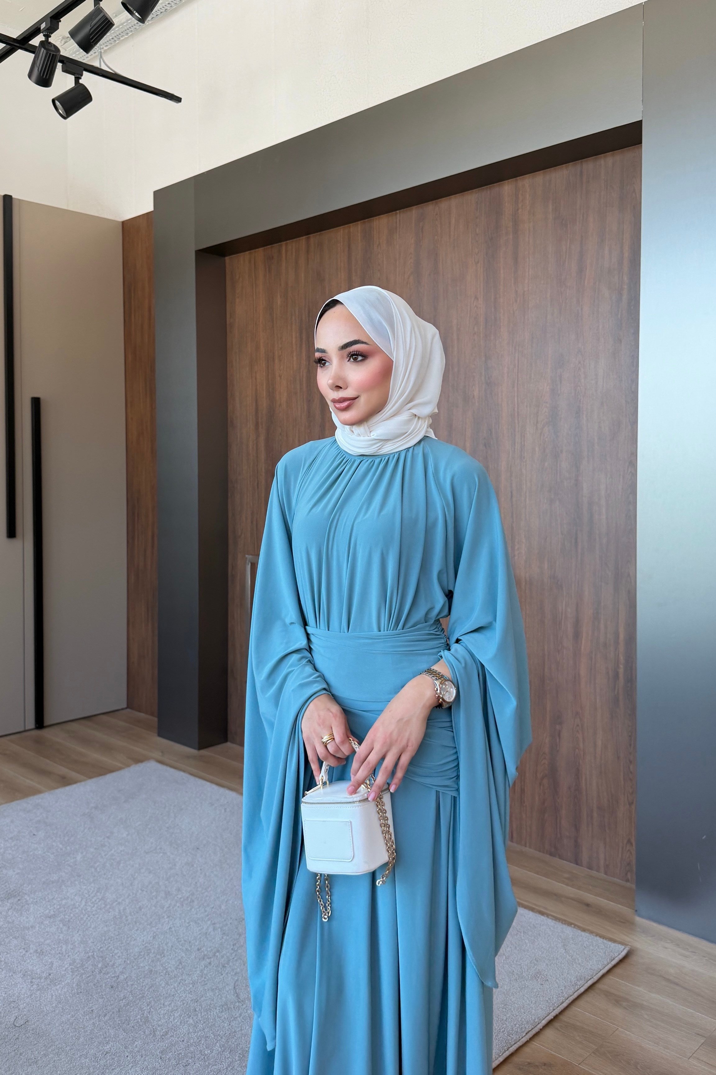 Liyana Sendy Elbise Mavi
