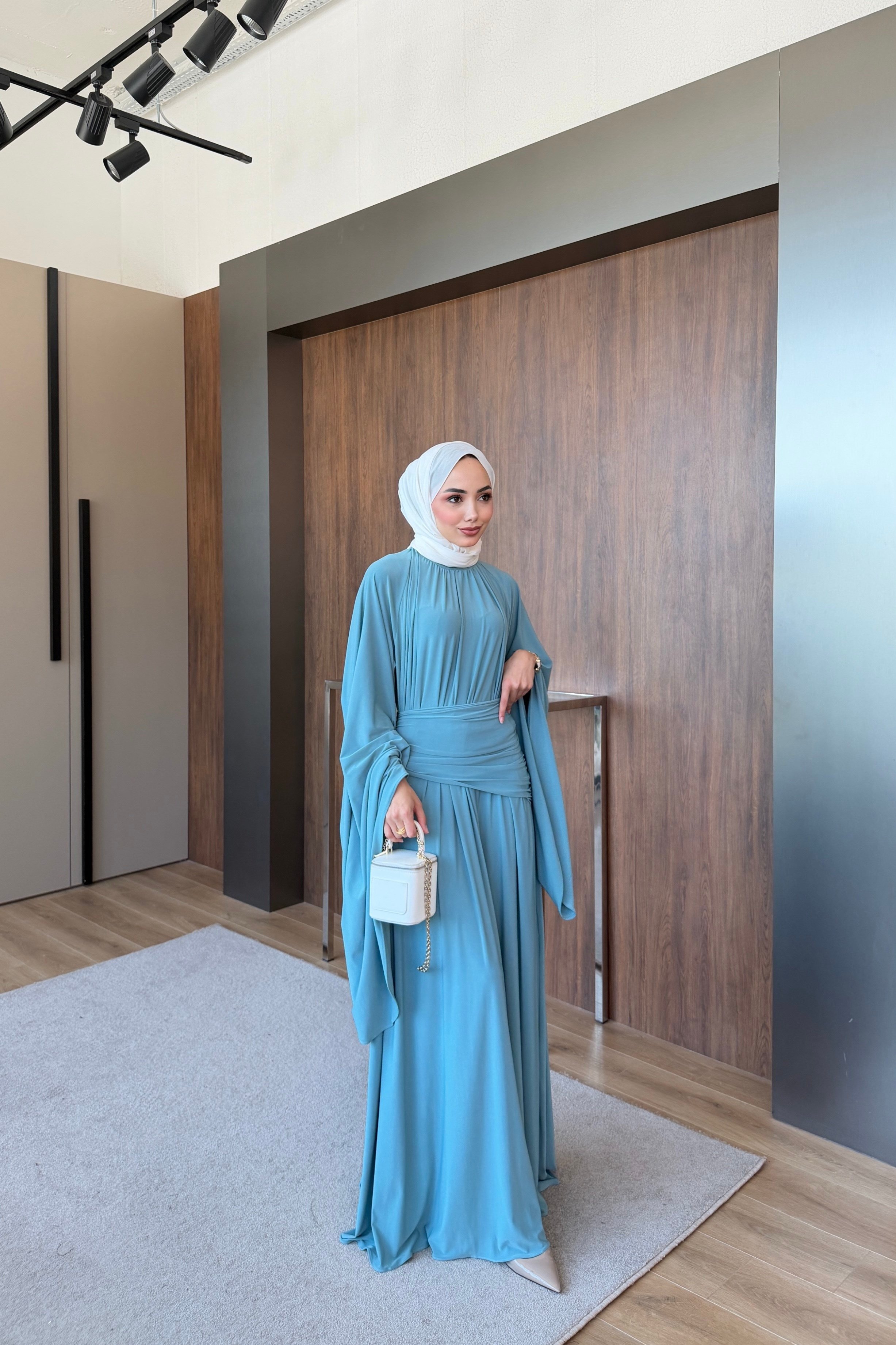 Liyana Sendy Elbise Mavi