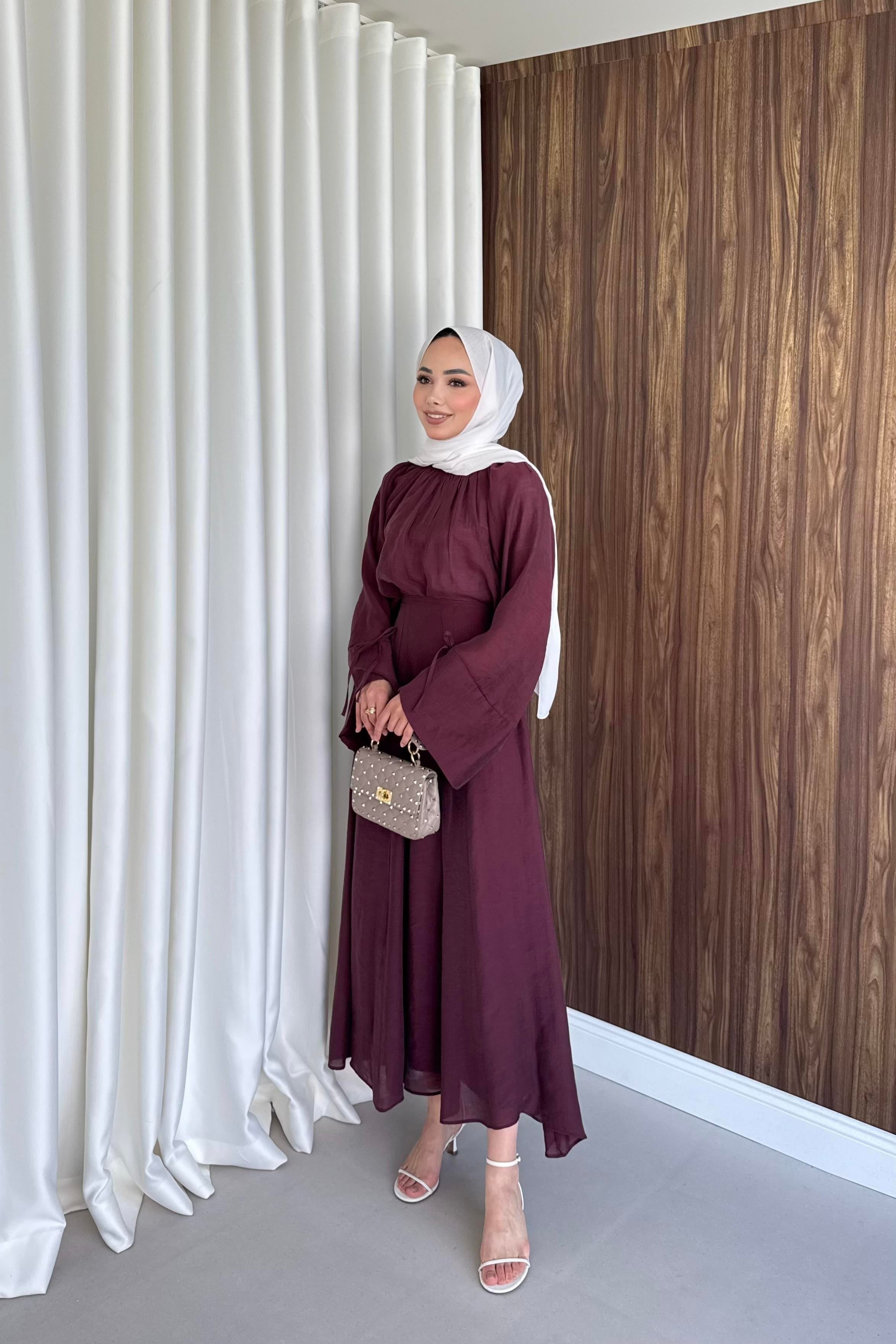Salaş kol etekli takım bordo