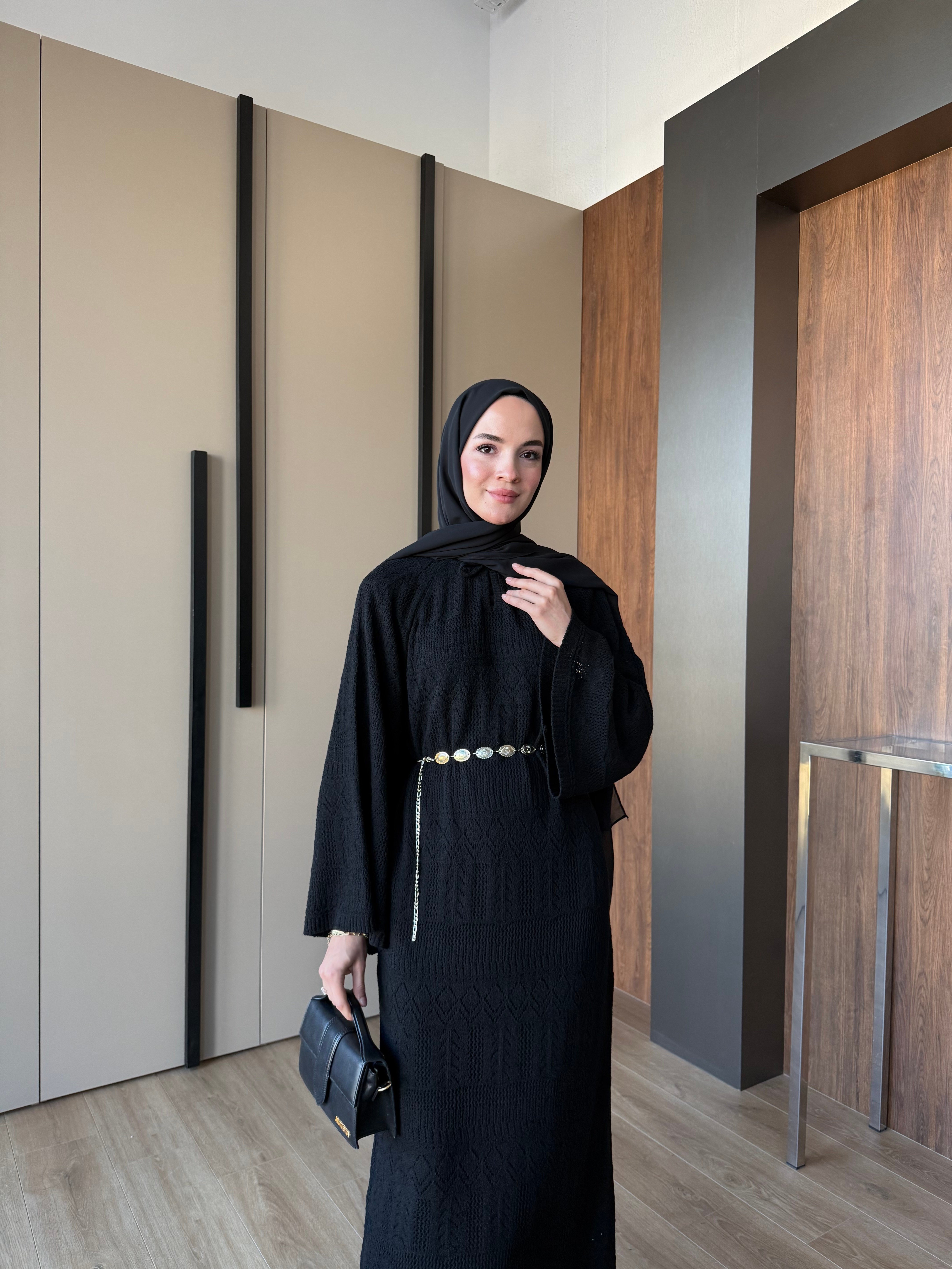 Serenay Elbise Siyah 