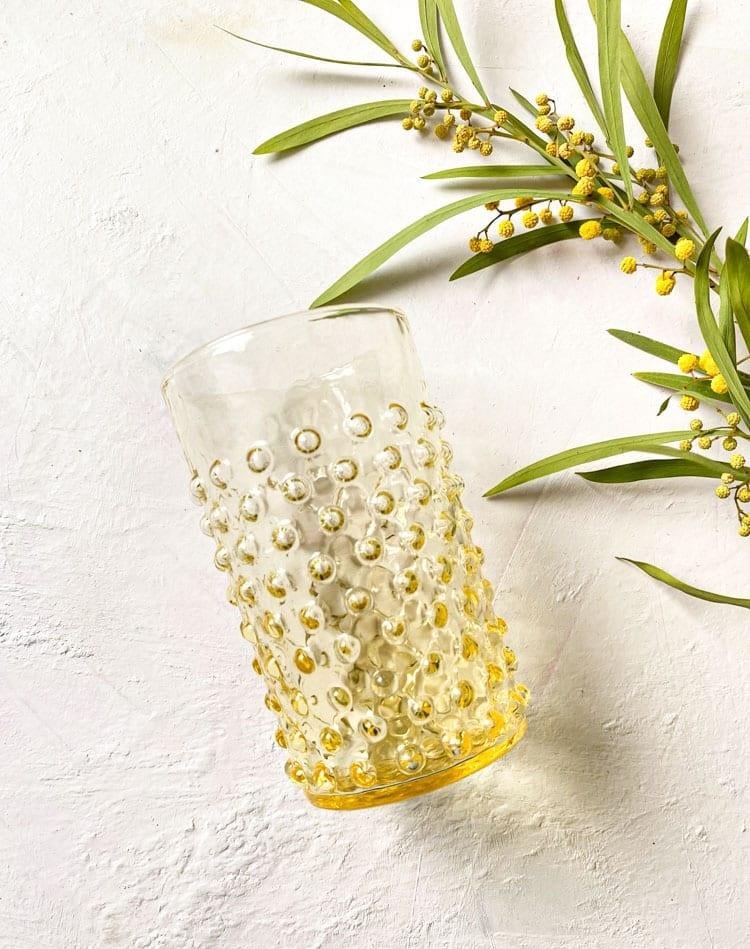 6 lı Su / Meşrubat Bardağı Limon sarısı
