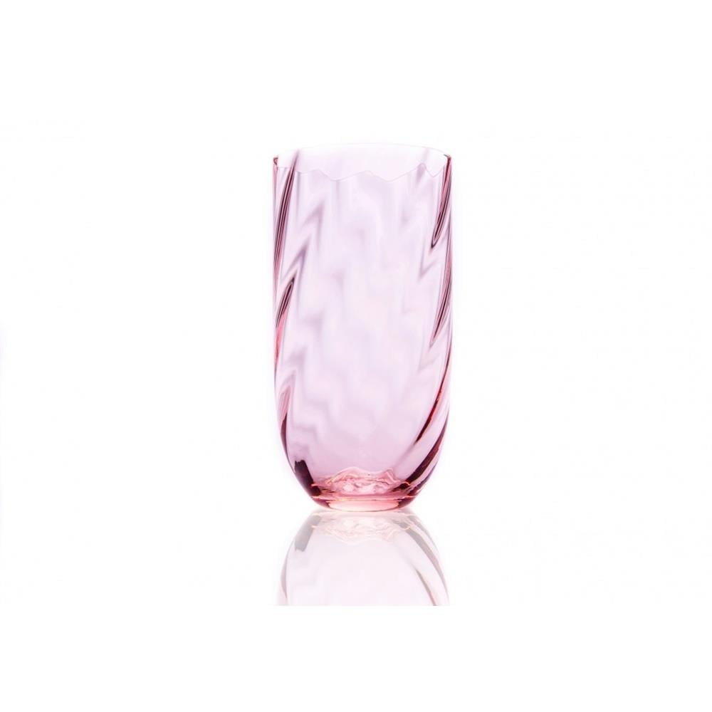 6 lı Uzun Su / Meşrubat Bardağı Pembe