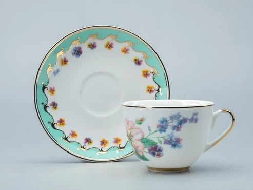 Çay Fincanı şekli Bahar 2 çizimi Flora'nın Gülümsemesi 2