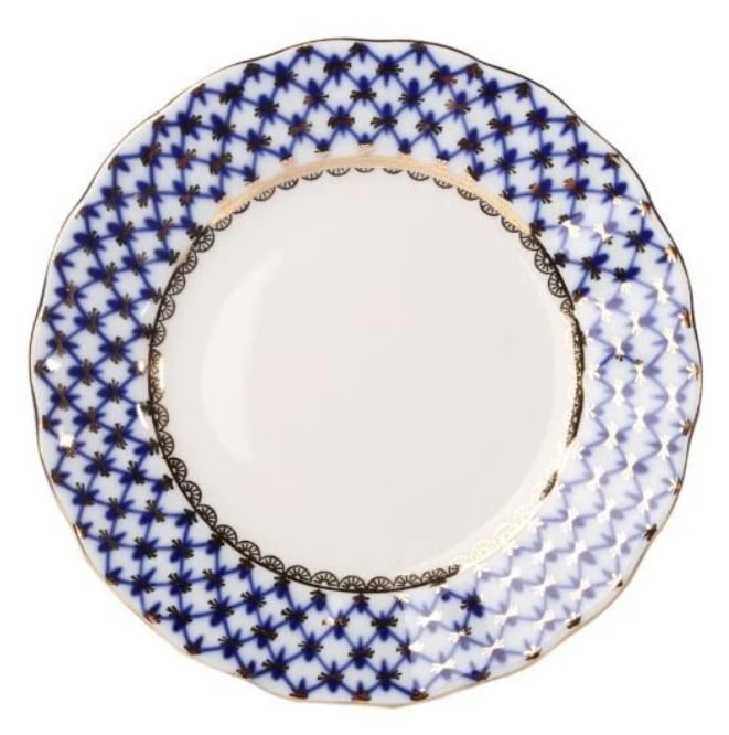 COBALT NET MAVİ DALGALI 20 CM PASTA TABAĞI