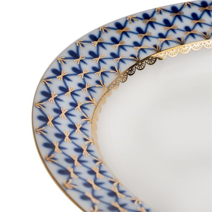 COBALT NET MAVI OVAL SERVISLIK 28CM