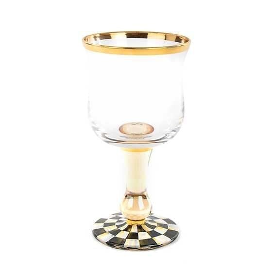 Courtly Check Wine Glass