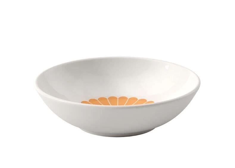 FLEUR SOLEIL TURUNCU PORSELEN KASE 13 CM