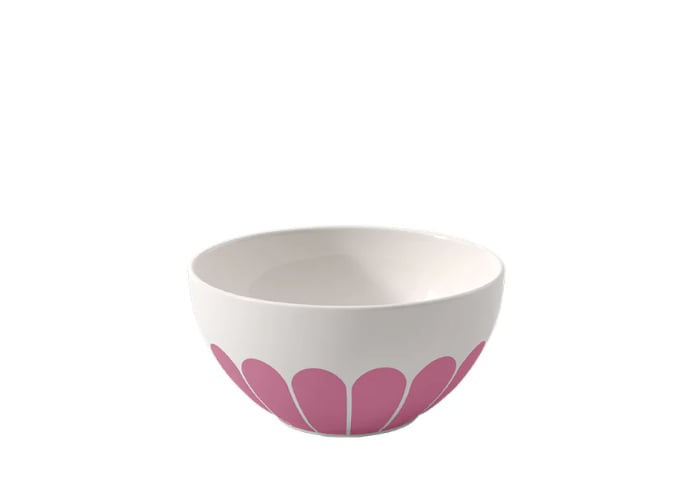 FLEUR SOLEIL TURUNCU PORSELEN KASE 14 CM