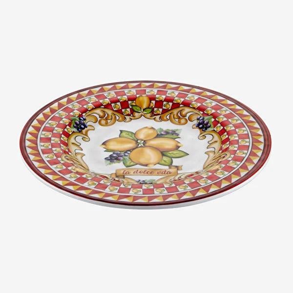 Kırmızı Melamin Kahvaltı Tabağı 21,5 Cm Capri Collection by Chiara Alessi