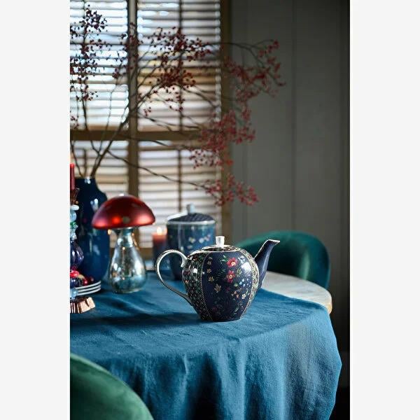 Mavi Porselen Demlik 1600 Ml Berry Blues Collection by Pip Studio