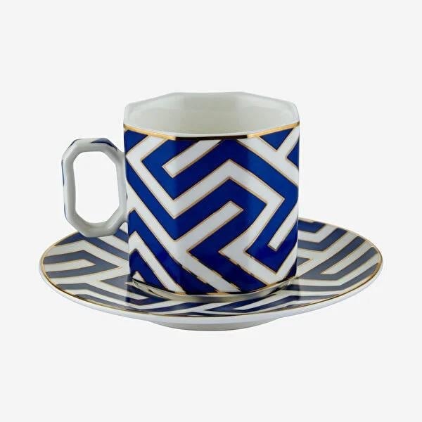 Mavi Porselen Kahve Fincan Seti 90 Ml Collection by Chiara Alessi