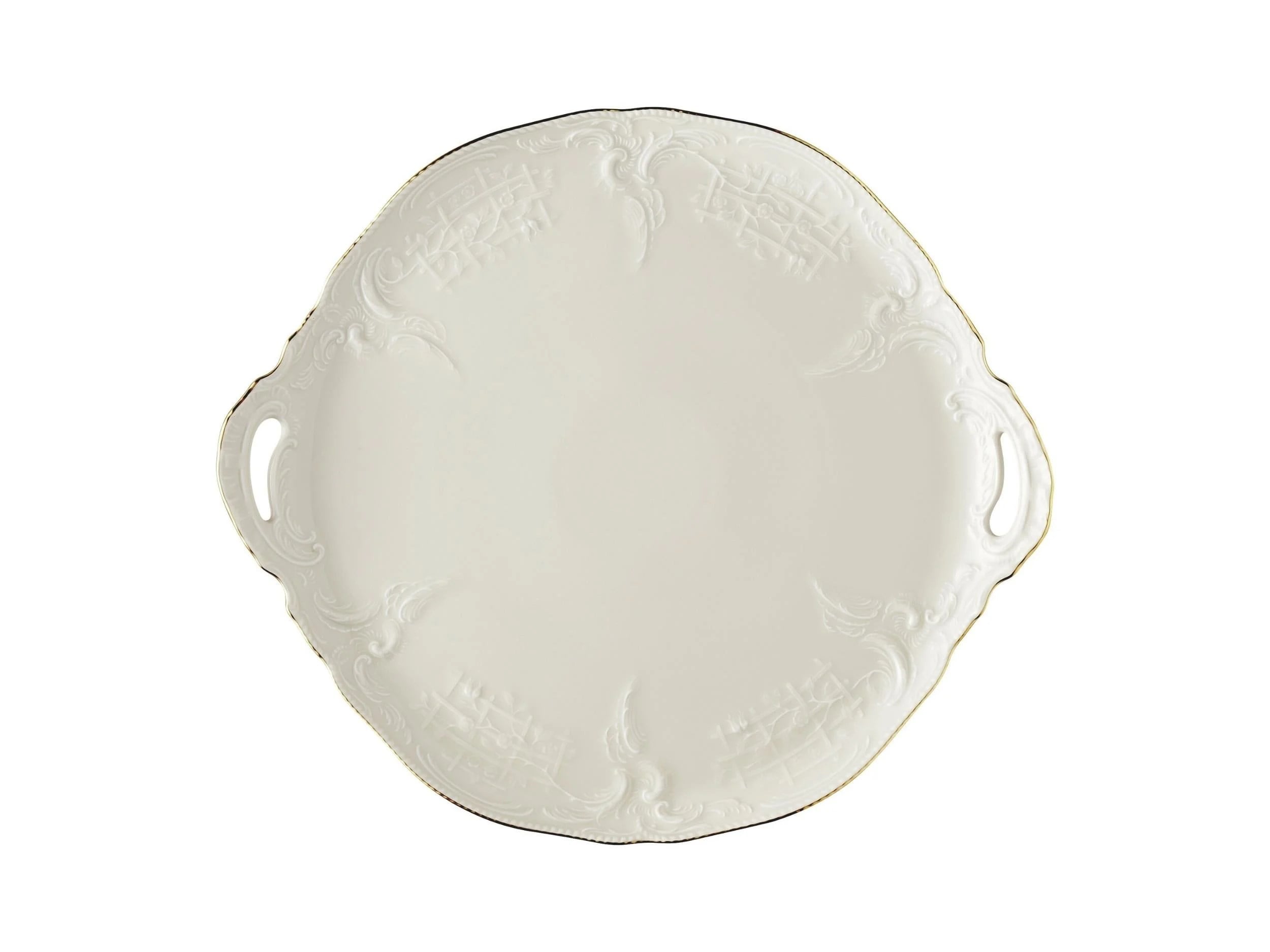 Pasta Sunum 35 cm Sanssouci Elfenbein Gold