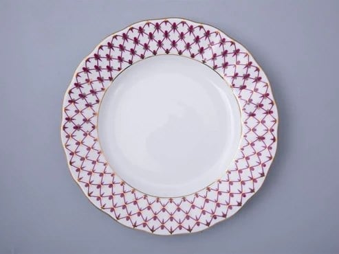 Pasta Tabağı Dalgali kenar 18 cm Net Blue