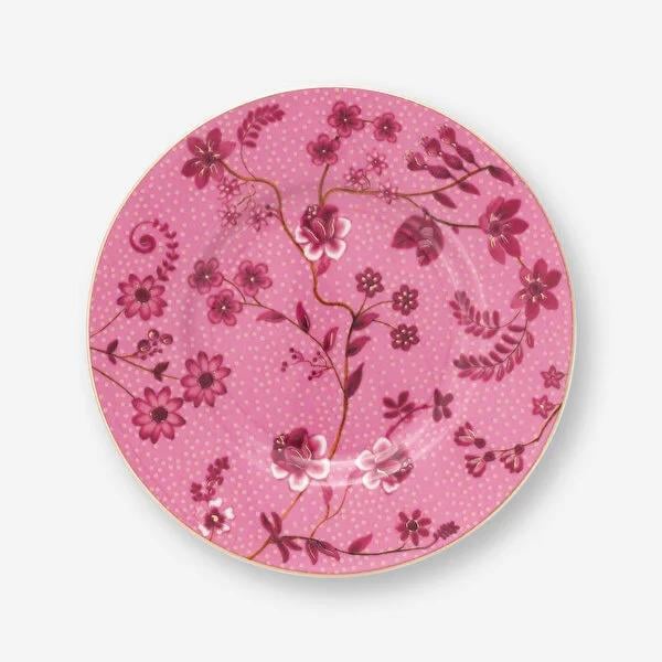 Pembe Porselen Petit Four Tabağı 12 Cm Jolie Collection by Pip Studio