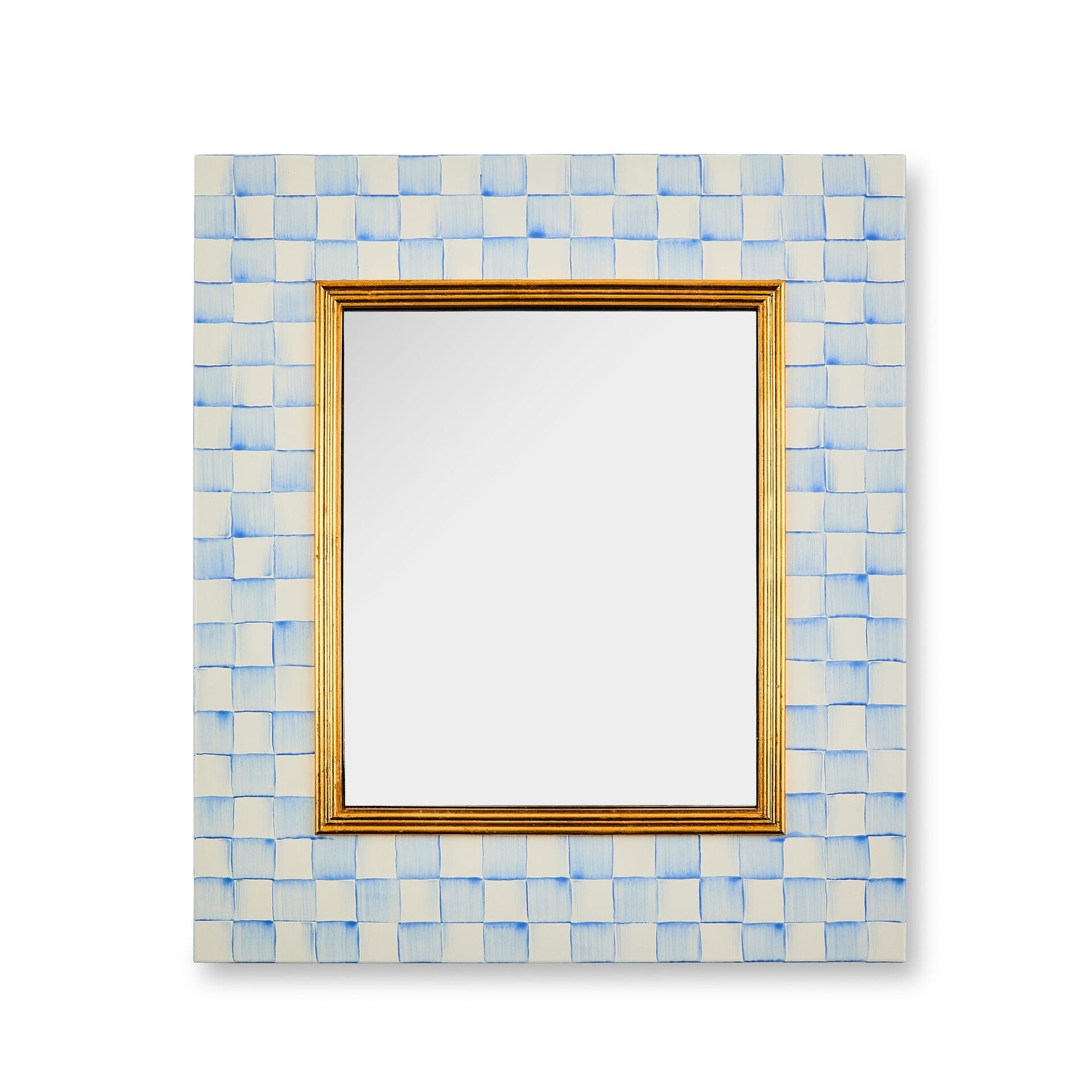 Sky Check Enamel Wall Mirror