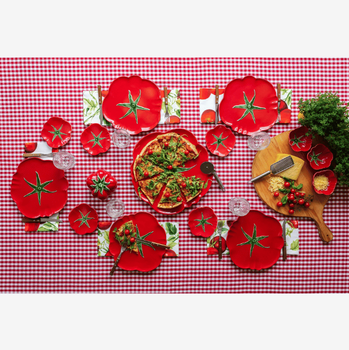Tomato Kırmızı Seramik Servis Tabağı