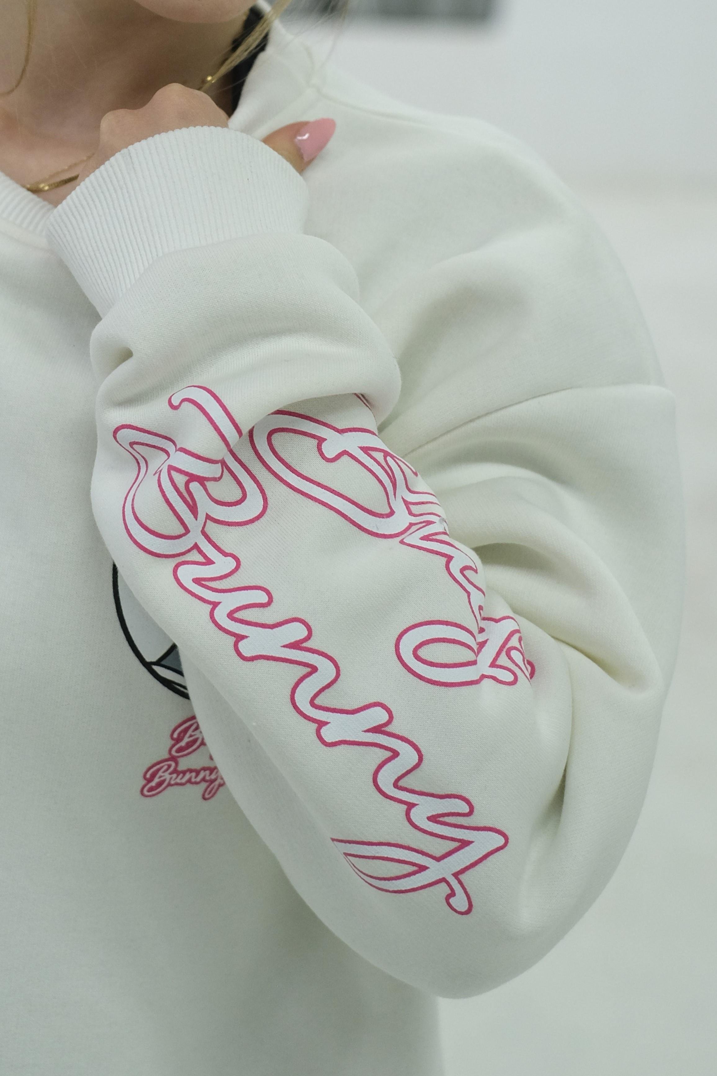 Baskılı Geniş Kalıp Sweat