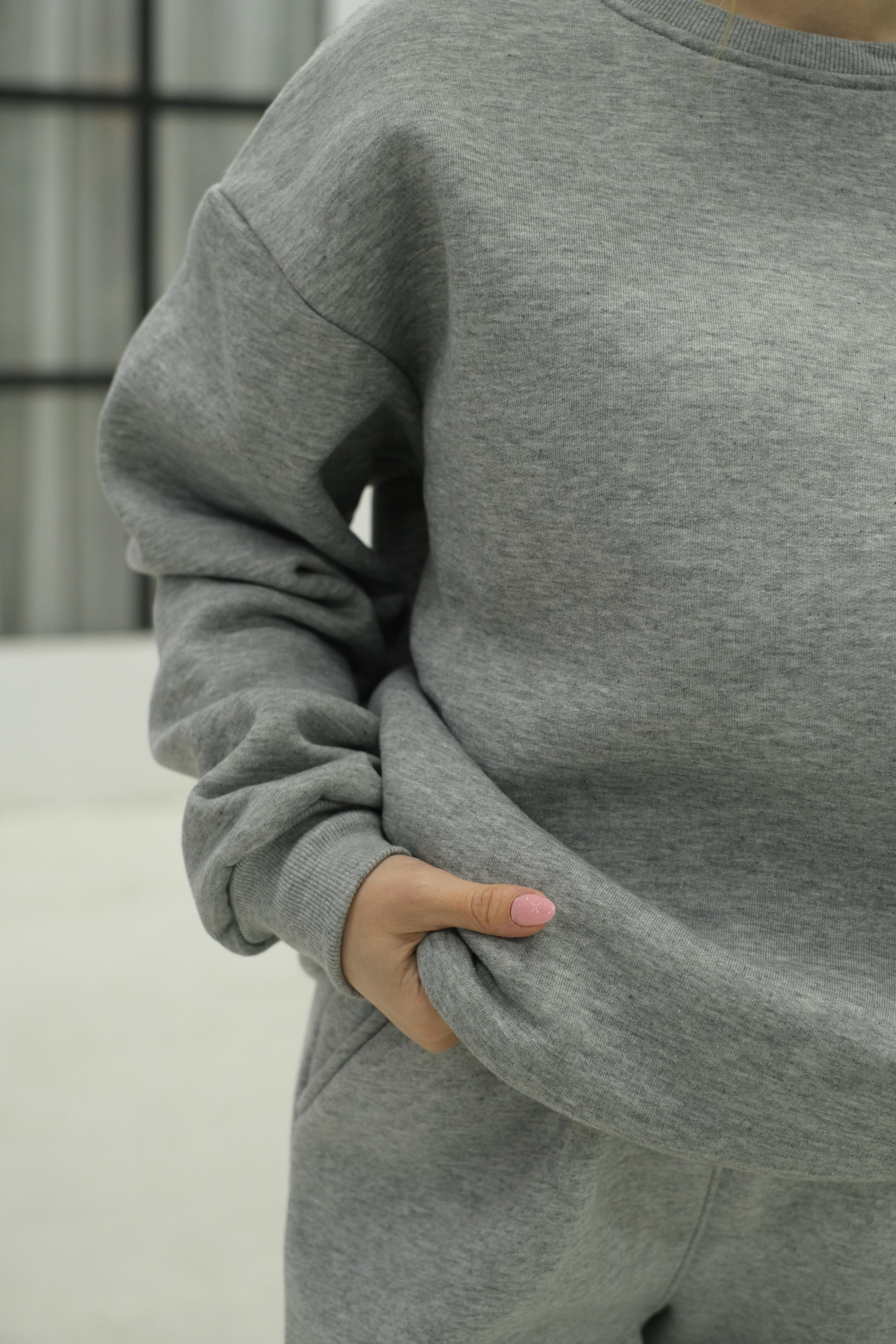 Baskılı Geniş Kalıp Sweat