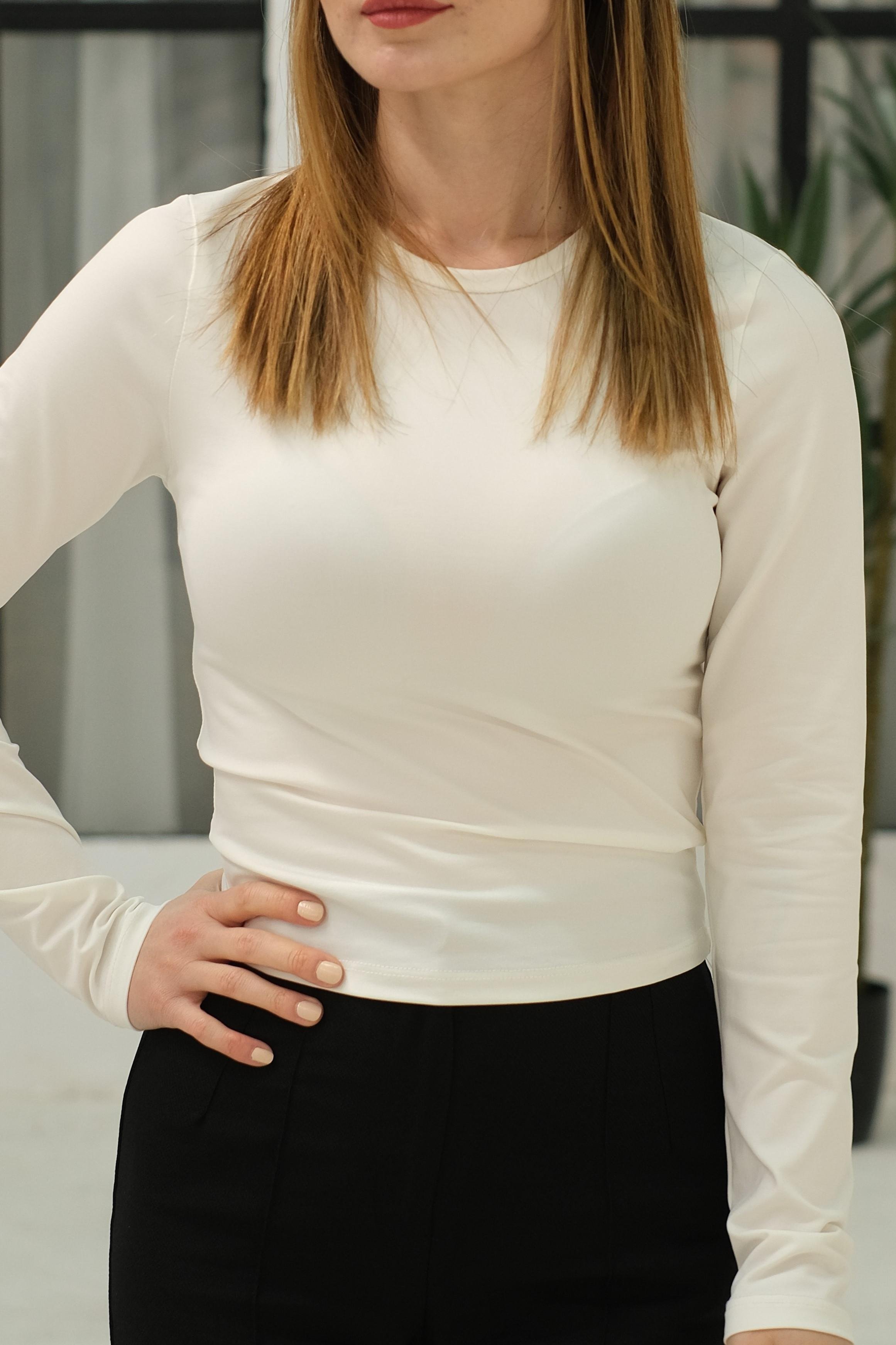 Uzun Kollu Basic Bluz