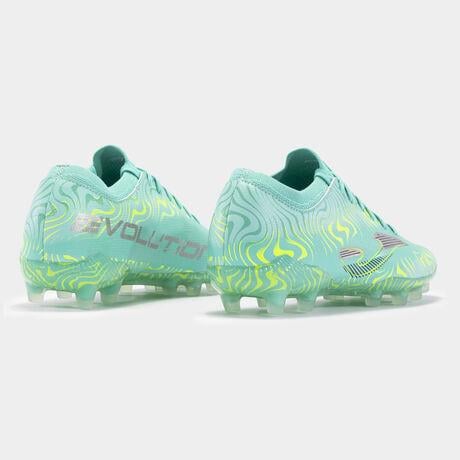 JOMA ECUW2415FG EVOLUTION CUP 2415 TURQUOISE YELLOW FIRM GROUND 