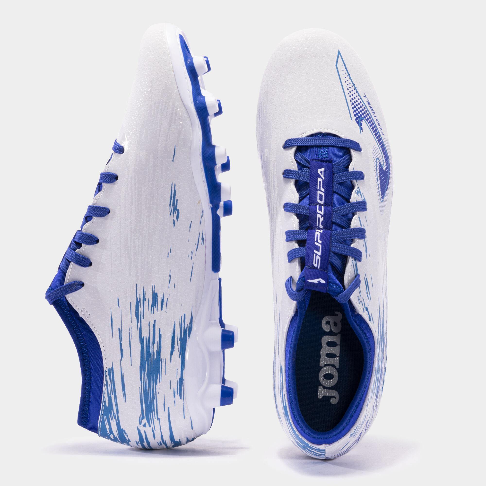 JOMA SUPW2302FG SUPERCOPA 2302 WHITE ROYAL FIRM GROUND 
