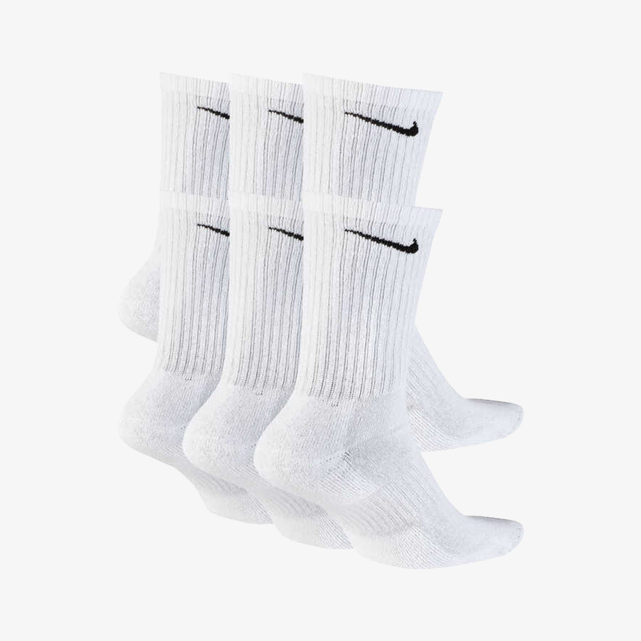 NIKE SX7666-100 U NK EVERYDAY CUSH CRW 6PR 132 6'LI ÇORAP
