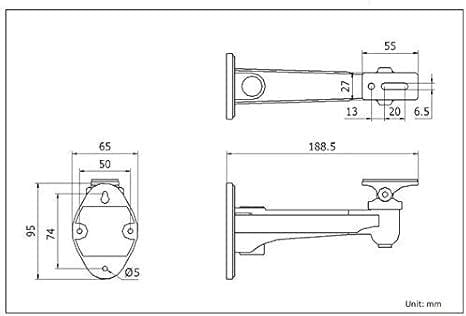DS-1212ZJ Bullet Kamera Duvar Montaj Braketi 