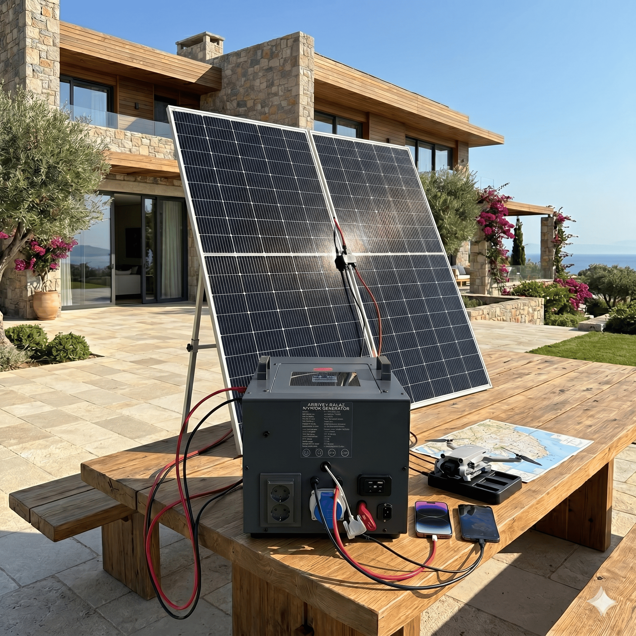 SG- 3.2 3200 watt 24v 105Ah Çift Panelli Solar Sistem