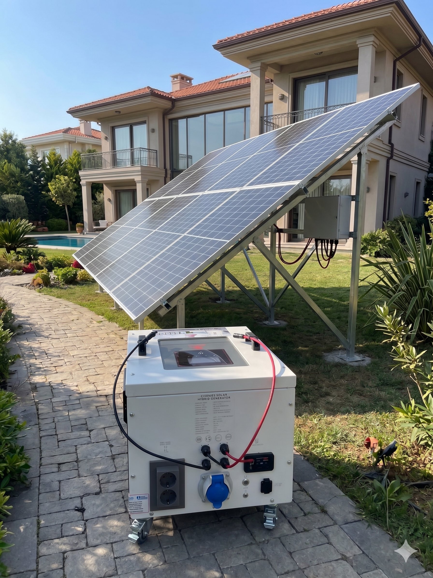 Sg 4.2 4200 watt 24v 105Ah Altı Panelli Solar Paket
