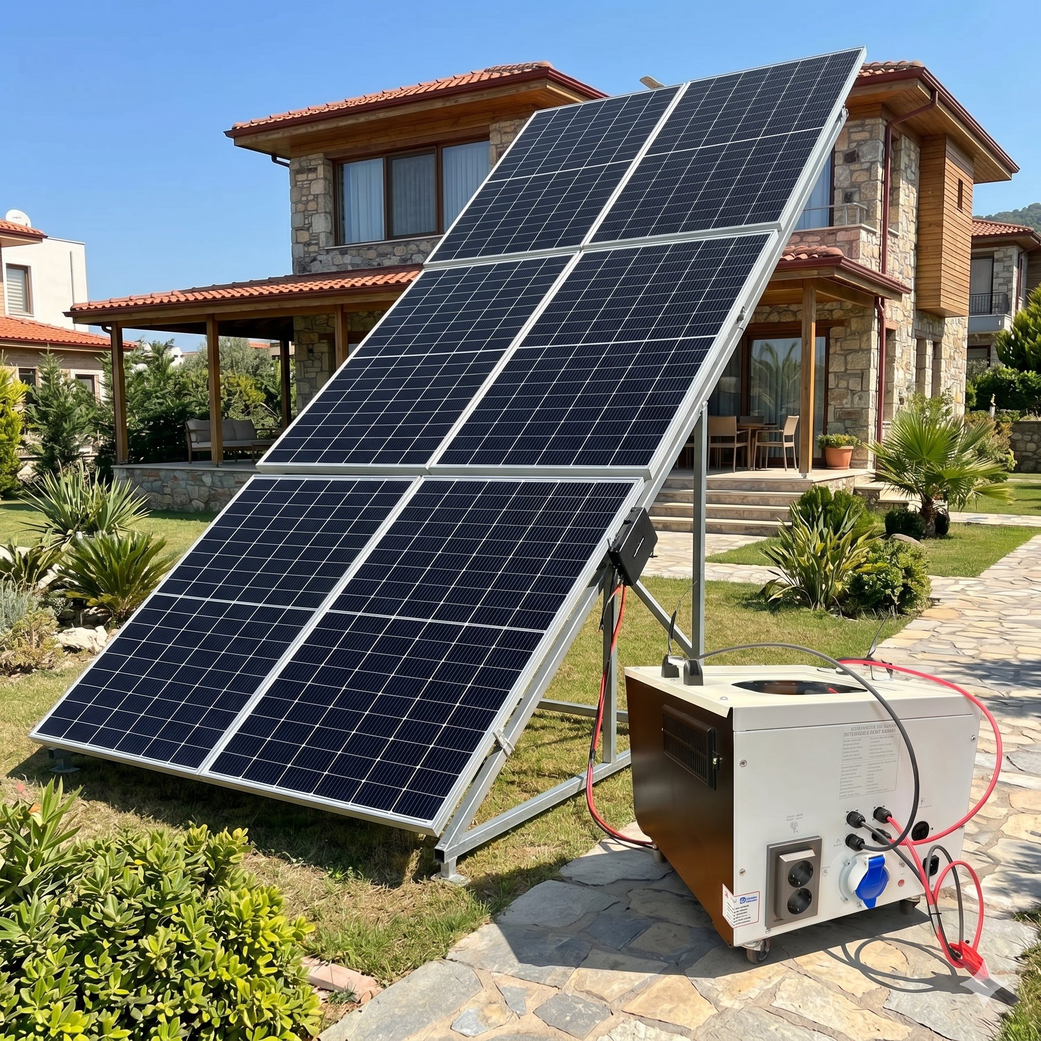 Sg 5.6 5600 watt 48v 105Ah Altı Panelli Solar  Sistem