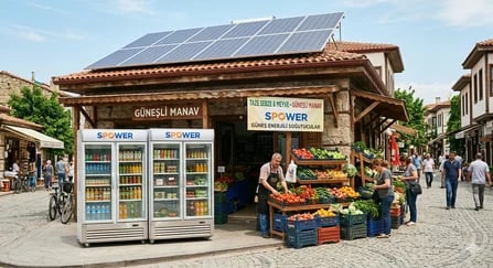 Sg-6.2 6200watt 48v 280Ah Dört Panelli Solar  Sistem