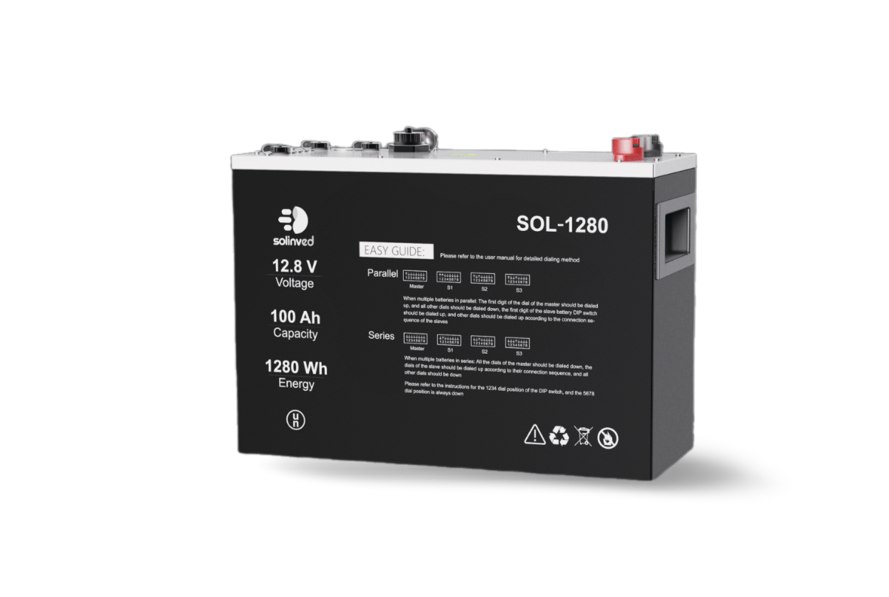 SOLİNVED 12.8 V 100AH LIFEPO4 AKÜ